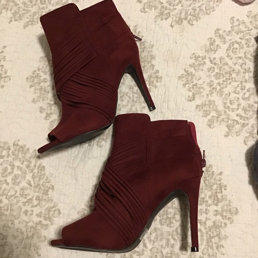 Burgundy heels